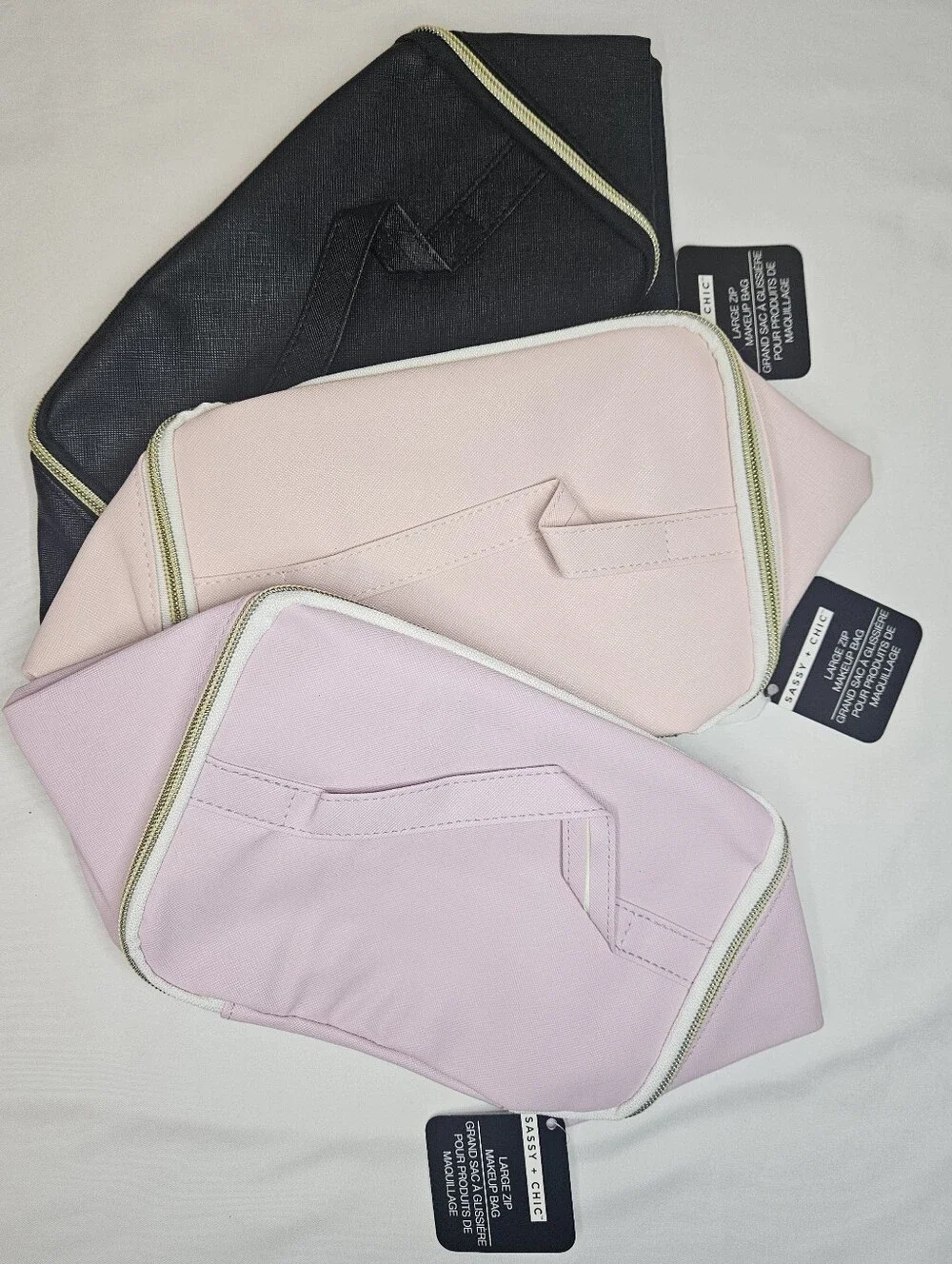 Pick 1 | Cosmetic Travel Pouch + FREE Travel Bottles & Spa Headband NEW